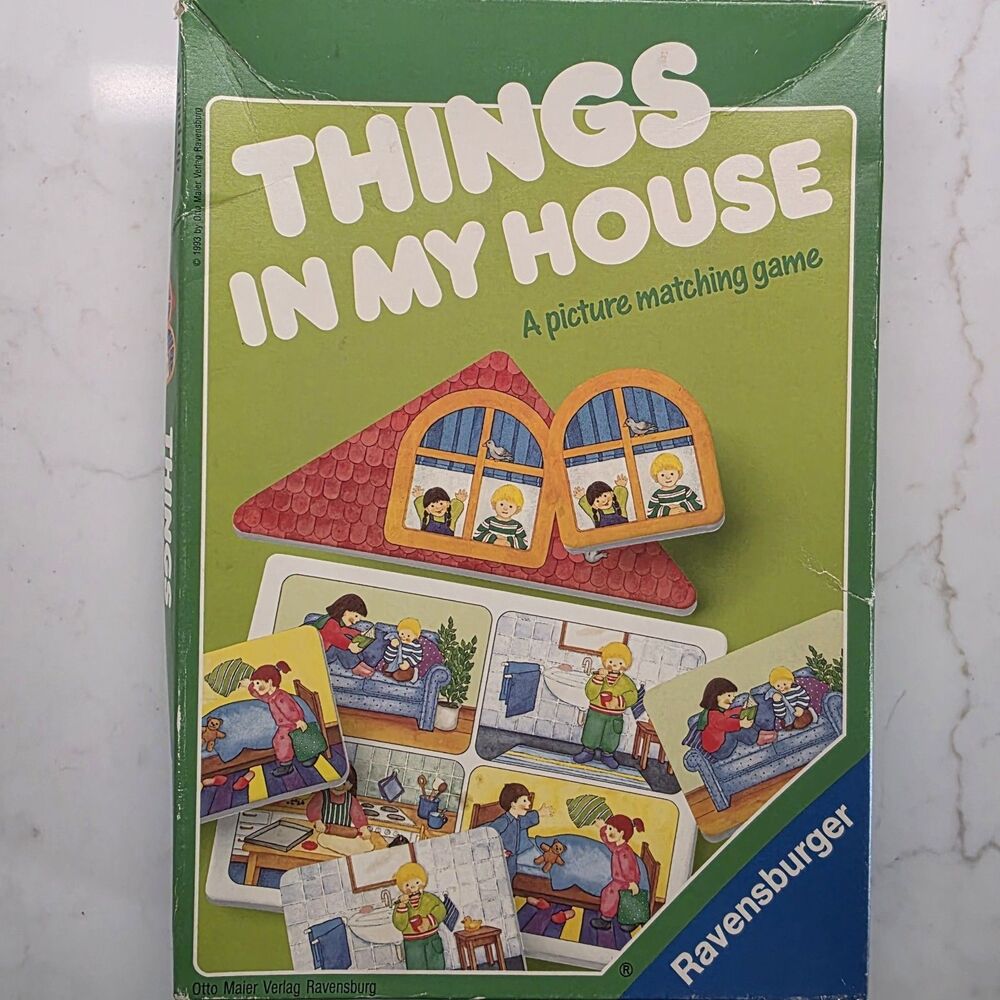 Ravensburger Things in My House A Picture Matching Game 1993